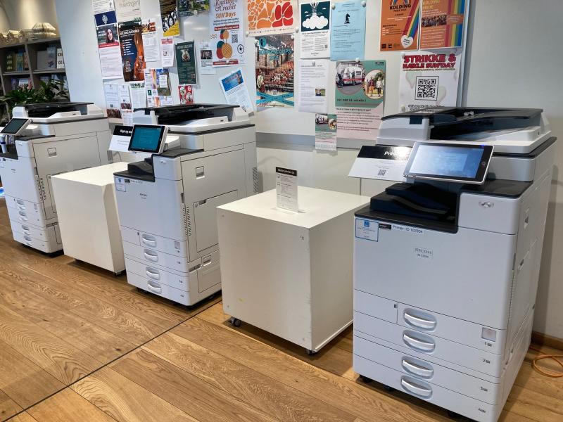 Printere på Kolding Bibliotek