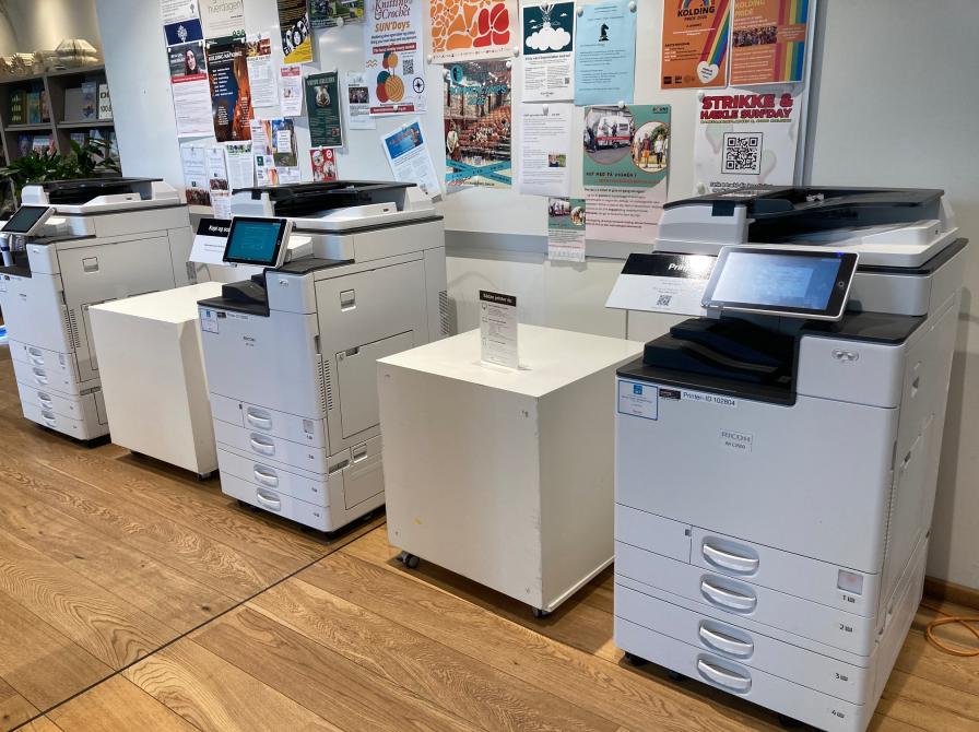 Printere på Kolding Bibliotek
